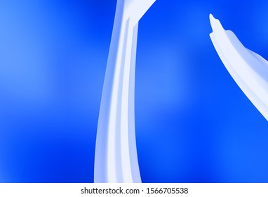 Light BLUE vector template with wry lines. A sample with colorful lines, shapes. Brand new design for your ads, poster, banner.