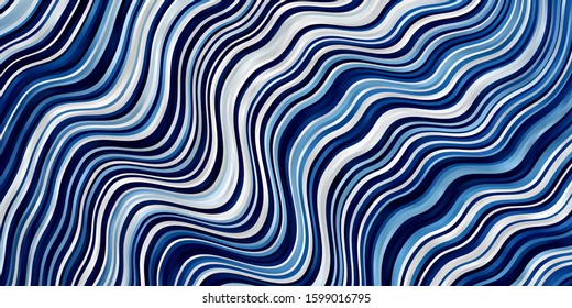 Light BLUE vector template with wry lines. Colorful geometric sample with gradient curves.  Template for your UI design.
