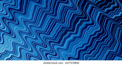 Light BLUE vector template with wry lines. Abstract gradient illustration with wry lines. Smart design for your promotions.