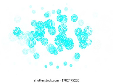 Light BLUE vector template with wry lines. Creative illustration in halftone style with gradient. Abstract style for your business design.