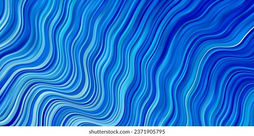 Light BLUE vector template with wry lines. Bright sample with colorful bent lines, shapes. Pattern for websites, landing pages.