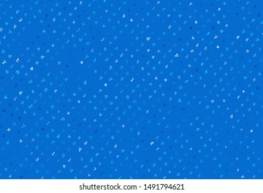 Light BLUE vector texture with ABC characters. Shining colorful illustration with isolated letters. Pattern for ads, poster, banner of books.