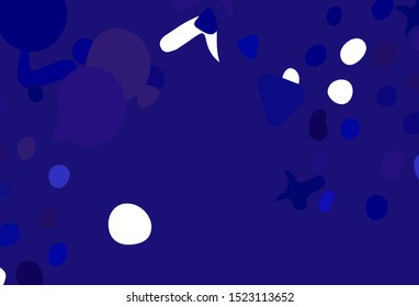 Light BLUE vector texture with abstract forms. Simple colorful illustration with abstract gradient shapes. Best smart design for your business.