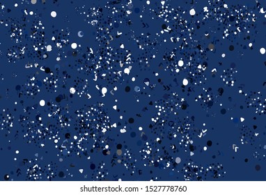 Light BLUE vector texture with abstract forms. Modern abstract illustration with colorful random forms. Elegant design for wallpapers.