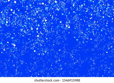 Light BLUE vector texture with abstract forms. Modern abstract illustration with colorful random forms. Modern design for your business card.