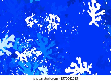 Light BLUE vector texture with abstract forms. Decorative design in abstract style with random forms. Best smart design for your business.