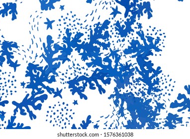 Light BLUE vector texture with abstract forms. Modern abstract illustration with colorful random forms. Elegant design for wallpapers.