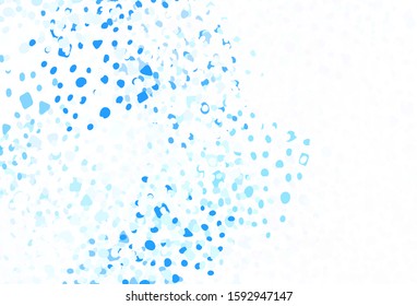 Light BLUE vector texture with abstract forms. Illustration with colorful gradient shapes in abstract style. Background for a cell phone.