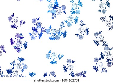 Light BLUE vector texture with abstract forms. Simple colorful illustration with abstract gradient shapes. Best smart design for your business.