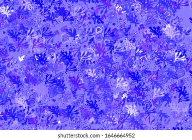 Light BLUE vector texture with abstract forms. Decorative design in abstract style with random forms. Modern design for your business card.