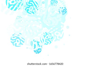 Light BLUE vector texture with abstract forms. Simple colorful illustration with abstract gradient shapes. Background for a cell phone.