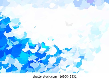 Light BLUE vector texture with abstract forms. Illustration with colorful gradient shapes in abstract style. Modern design for your business card.