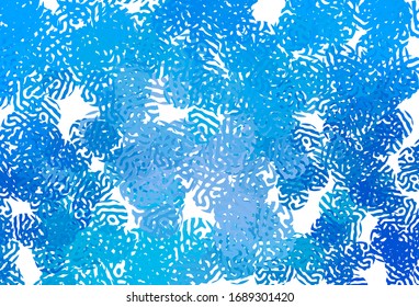 Light BLUE vector texture with abstract forms. Illustration with colorful gradient shapes in abstract style. Modern design for your business card.