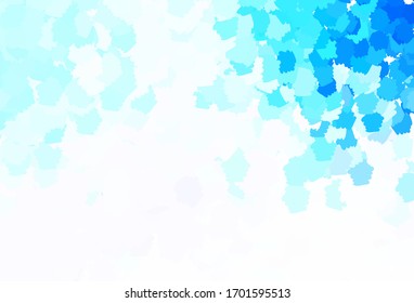 Light BLUE vector texture with abstract forms. Modern abstract illustration with colorful random forms. Modern design for your business card.