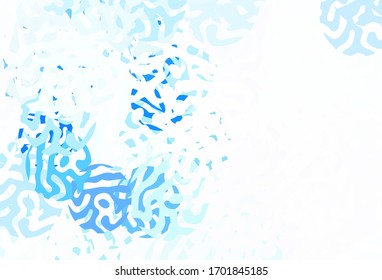 Light BLUE vector texture with abstract forms. Illustration with colorful gradient shapes in abstract style. Background for a cell phone.