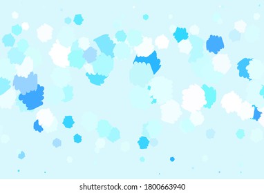 Light BLUE vector texture with abstract forms. Illustration with colorful gradient shapes in abstract style. Modern design for your business card.