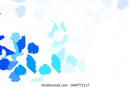 Light BLUE vector texture with abstract forms. Illustration with colorful gradient shapes in abstract style. Background for a cell phone.