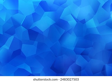 Light BLUE vector texture with abstract forms. Colorful chaotic forms with gradient in modern style. Best smart design for your business.
