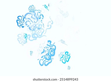 Light BLUE vector texture with abstract forms. Simple colorful illustration with abstract gradient shapes. Modern design for your business card.