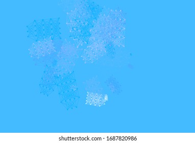 Light BLUE vector texture with artificial intelligence concept. Colorful design in simple style with AI links. Template for ads of intellect, innovations.