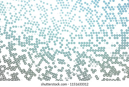 Light BLUE vector texture with beautiful stars. Shining colored illustration with stars. The pattern can be used for wrapping gifts.