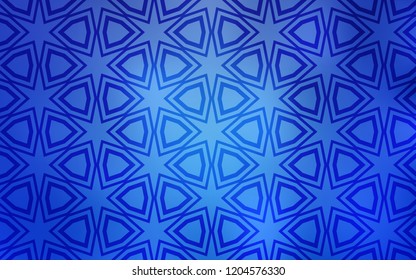 Light BLUE vector texture with beautiful stars. Blurred decorative design in simple style with stars. Pattern for wrapping gifts.
