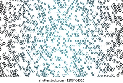 Light BLUE vector texture with beautiful stars. Glitter abstract illustration with colored stars. The pattern can be used for new year ad, booklets.