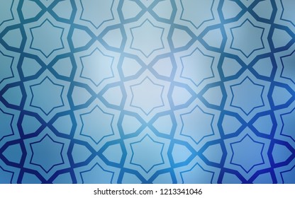 Light BLUE vector texture with beautiful stars. Decorative illustration with stars on abstract template. Pattern for wrapping gifts.