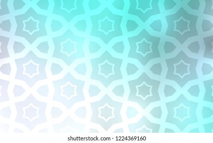 Light BLUE vector texture with beautiful stars. Stars on blurred abstract background with gradient. Smart design for your business advert.