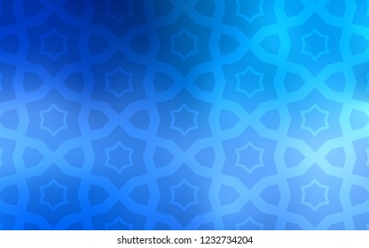 Light BLUE vector texture with beautiful stars. Shining colored illustration with stars. Best design for your ad, poster, banner.