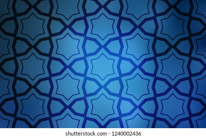 Light BLUE vector texture with beautiful stars. Decorative illustration with stars on abstract template. Smart design for your business advert.