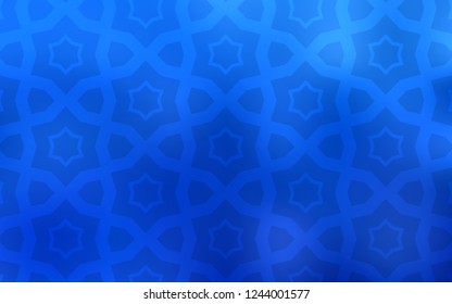 Light BLUE vector texture with beautiful stars. Shining colored illustration with stars. Pattern for new year ad, booklets.