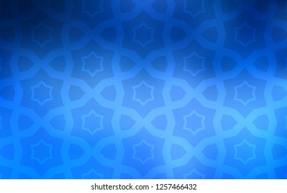 Light BLUE vector texture with beautiful stars. Glitter abstract illustration with colored stars. Best design for your ad, poster, banner.