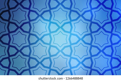 Light BLUE vector texture with beautiful stars. Modern geometrical abstract illustration with stars. Pattern for websites, landing pages.