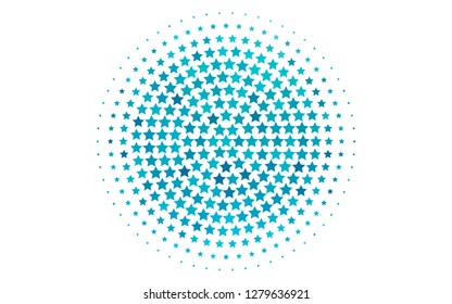 Light BLUE vector texture with beautiful stars. Modern geometrical abstract illustration with stars. The pattern can be used for wrapping gifts.