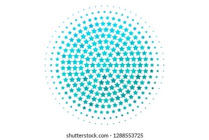 Light BLUE vector texture with beautiful stars. Blurred decorative design in simple style with stars. Smart design for your business advert.