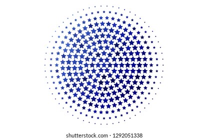 Light BLUE vector texture with beautiful stars. Decorative shining illustration with stars on abstract template. The template can be used as a background.
