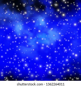 Light BLUE vector texture with beautiful stars. Decorative illustration with stars on abstract template. Design for your business promotion.