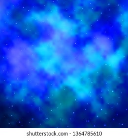 Light BLUE vector texture with beautiful stars. Blur decorative design in simple style with stars. Design for your business promotion.