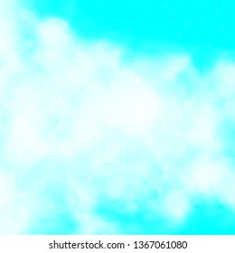 Light BLUE vector texture with beautiful stars. Decorative illustration with stars on abstract template. Pattern for new year ad, booklets.