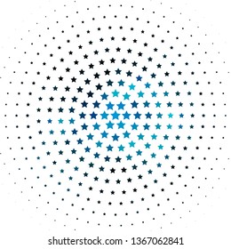 Light BLUE vector texture with beautiful stars. Colorful illustration with abstract gradient stars. Best design for your ad, poster, banner.