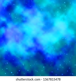 Light BLUE vector texture with beautiful stars. Decorative illustration with stars on abstract template. Pattern for wrapping gifts.