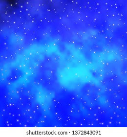 Light BLUE vector texture with beautiful stars. Shining colorful illustration with small and big stars. Pattern for wrapping gifts.