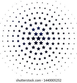 Light BLUE vector texture with beautiful stars. Decorative illustration with stars on abstract template. Pattern for new year ad, booklets.