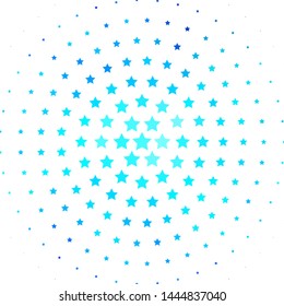 Light BLUE vector texture with beautiful stars. Shining colorful illustration with small and big stars. Pattern for wrapping gifts.