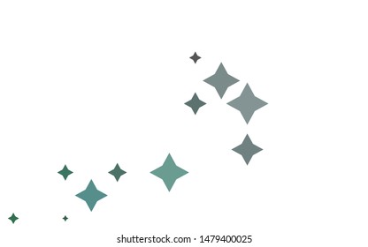 Light BLUE vector texture with beautiful stars. Blurred decorative design in simple style with stars. The template can be used as a background.