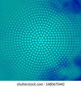 Light BLUE vector texture with beautiful stars. Modern geometric abstract illustration with stars. Pattern for wrapping gifts.