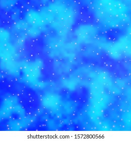 Light BLUE vector texture with beautiful stars. Modern geometric abstract illustration with stars. Pattern for websites, landing pages.