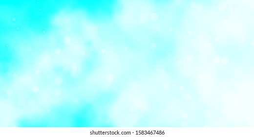 Light BLUE vector texture with beautiful stars. Modern geometric abstract illustration with stars. Theme for cell phones.