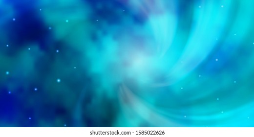 Light BLUE vector texture with beautiful stars. Modern geometric abstract illustration with stars. Design for your business promotion.